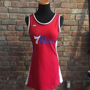 Vtg Philadelphia 76ers jersey dress